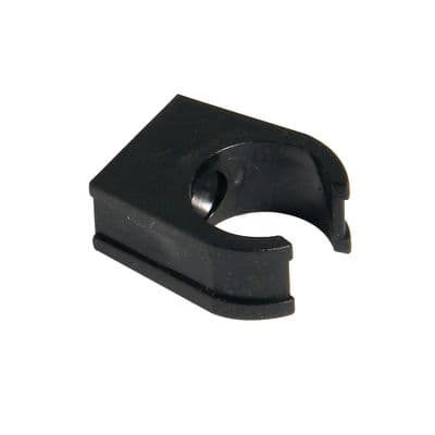 FloPlast Black Overflow Drain Wall Clips 21.5mm 10 Pack