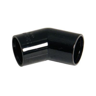 FloPlast Overflow 45° Bends Elbows Black 21.5mm