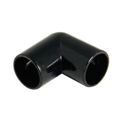 FloPlast Overflow Bends 90° Black 21.5mm
