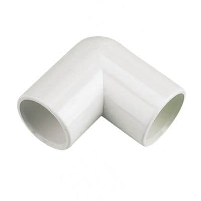 FloPlast Overflow Bends 90° White 21.5mm