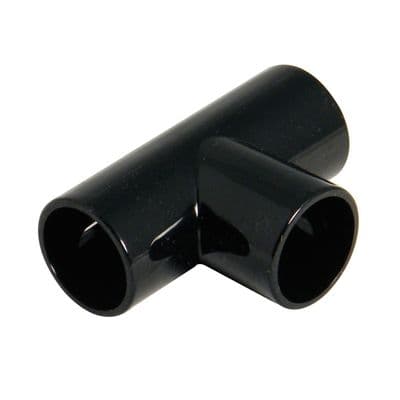 FloPlast Overflow Tees Black 21.5mm