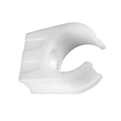 FloPlast White Overflow Drain Wall Clips 21.5mm 10 Pack