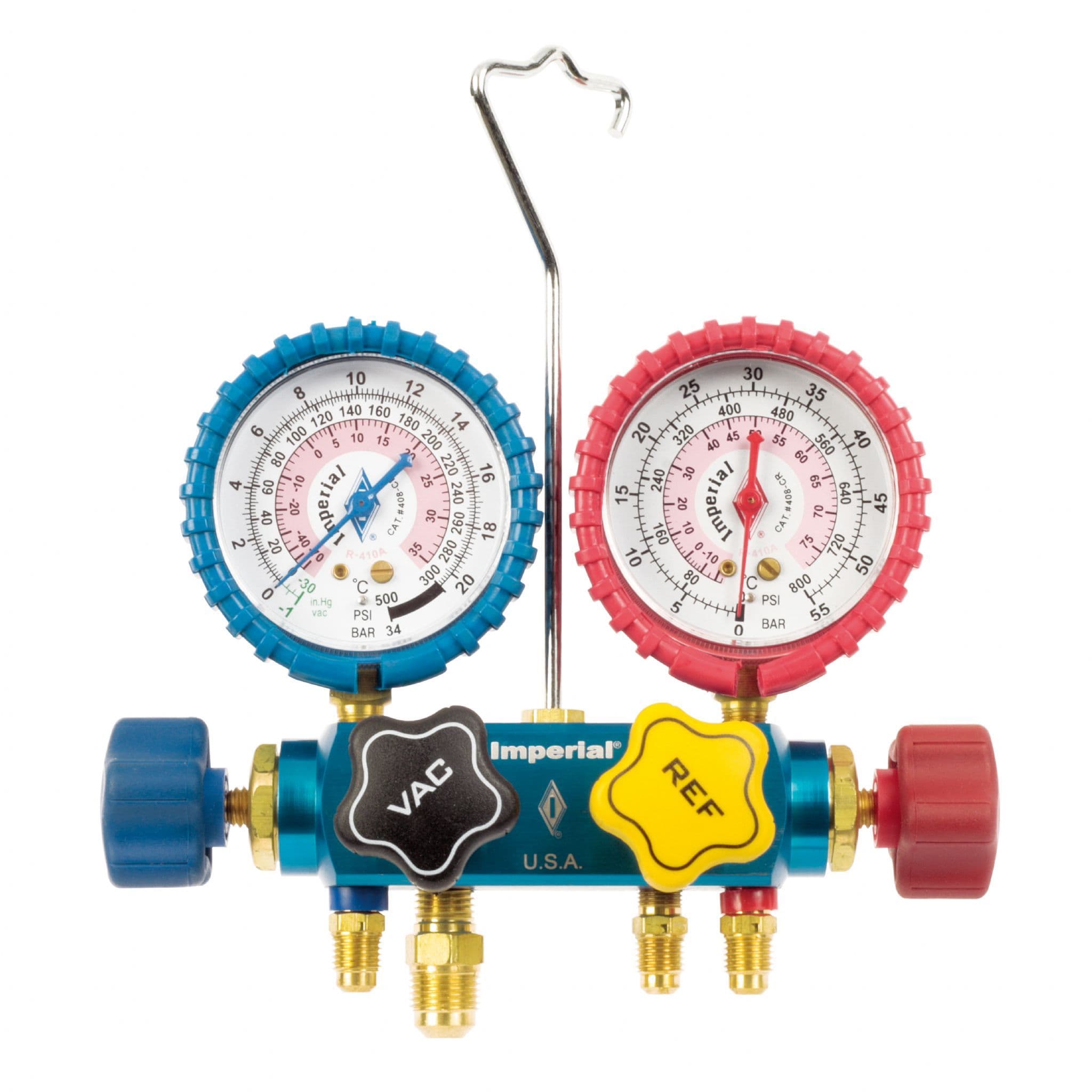 Imperial 4Port Air Con Gauges R410A