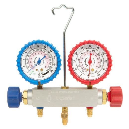 Imperial Air Con Gauges no sight glass R410a