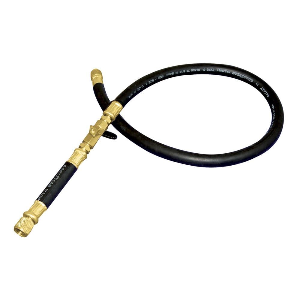 Mastercool 3/8" Vacuum Hose with Ball Valve 150 cm