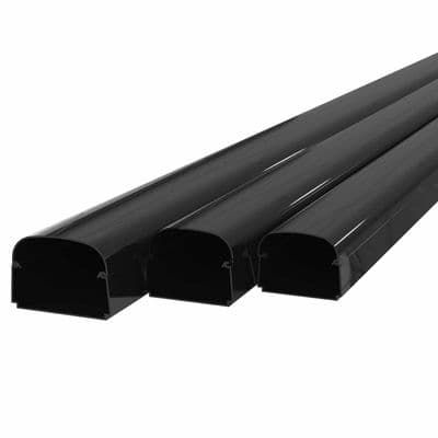 Optima Black Trunking 75mm x 2m (Box of 5)