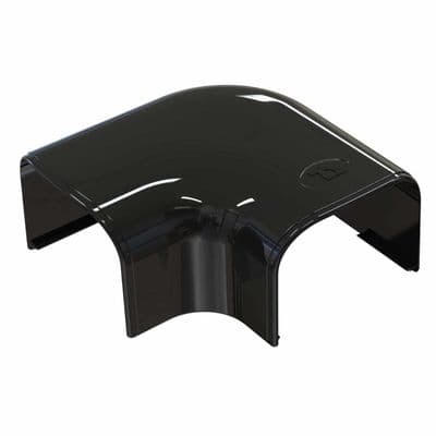 Optima Black Trunking Flat 90 Bend