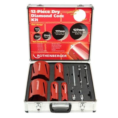 Rothenberger Dry Diamond Core Drill Set