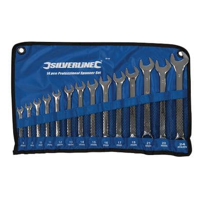 Silverline - Combination Spanner Set 14pce