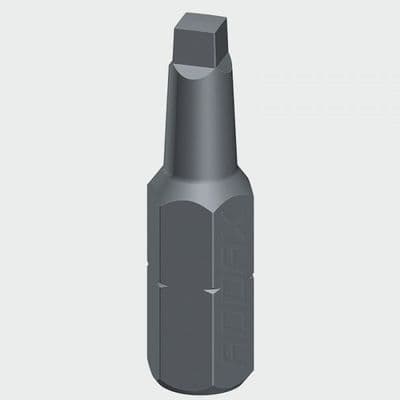 Square Driver Bit - S2 Grey No2 X 25
