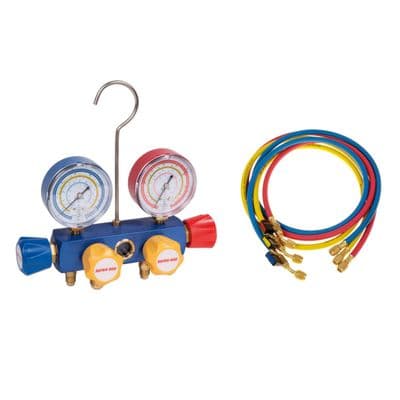 Super Ego SEGO 4 Way Manifold Gauge Set R410A