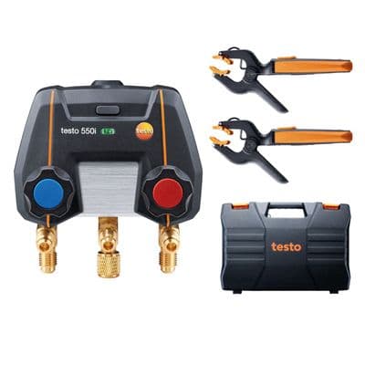 Testo 550i Digital Smart Set 2 Way Refrigeration Manifold 0564 3550 02