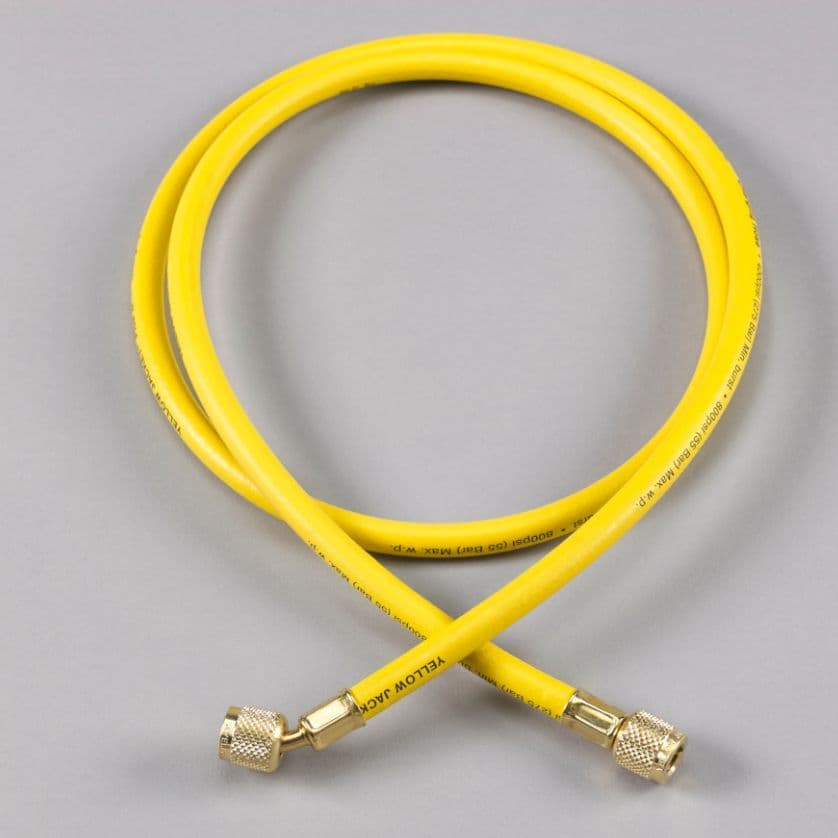 Yellow Jacket 29984 PLUS II 1/4\" Compact Ball Valve Hose Set 48\" - 3 Pack RYB