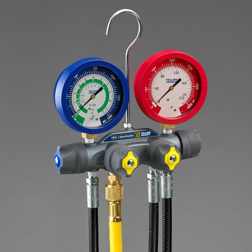 Yellow Jacket TITAN CO R744 Manifold and hoses