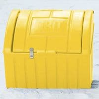 200 Litre Grit Bin & Lid Ref: R146 with Hasp & Staple.