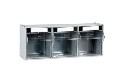 3 Compartment Clearbox Tilt Bin | 051394