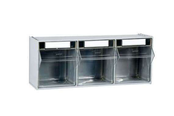 3 Compartment Clearbox Tilt Bin | 051394