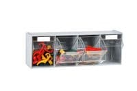4 Compartment Clearbox Tilt Bin | 051393
