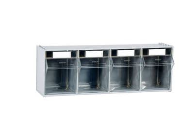 4 Compartment Clearbox Tilt Bin | 051393