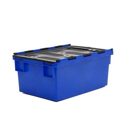 Attached-Lid Container Ref: PMN718 Colour: Blue/ Black Lid