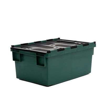 Attached-Lid Container Ref: PMN718 Colour: Green/ Black Lid