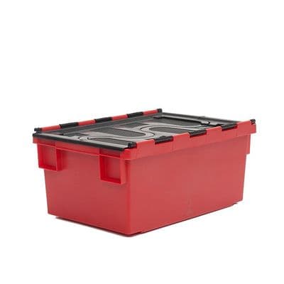 Attached-Lid Container Ref: PMN718 Colour: Red/ Black Lid