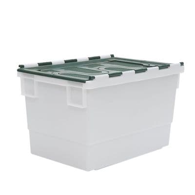 Attached-Lid Container Ref: PMN719 Colour: Natural/Green