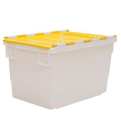 Attached-Lid Container Ref: PMN719 Colour: Natural/Yellow