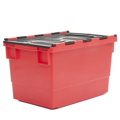 Attached-Lid Container Ref: PMN719 Colour: Red/Black Lid