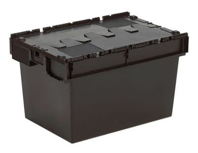 Attached Lid Distribution Box Recycled Material Ref: 10A6B-R Ext Dims: L600 x W400 x H365 mm