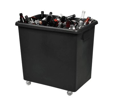 Black Recycled Bottle Skip | Size: L650 x W450 x H650 mm | RB0111RC