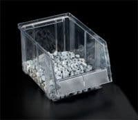Clear Small Parts Bin 1950-1  Ext Dims: 500 x 186 x 182 mm  Pack size: 12
