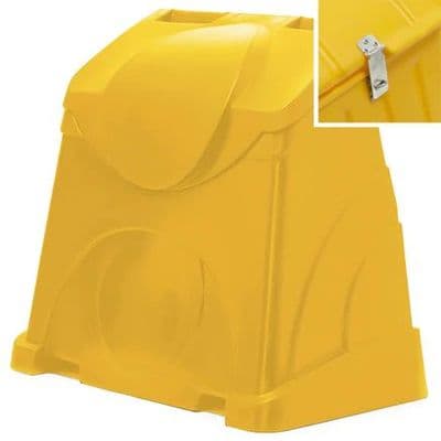 Double Skin Grit & Salt Bin Ref:  R1054   - Open Pallet Feet. With Hasp & Staple.