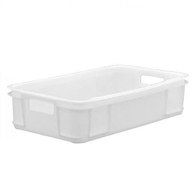 Heavy Duty Meat Tray - M104A | L640 x W385 x H150 mm | Solid Sides & Perforated Base with Hand Holes