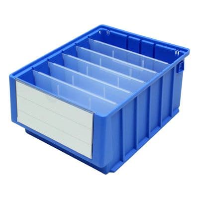 Plastic Shelf Bin Divider Ref: TK214 Size:234 wide x 140mm high. Carton of 10.