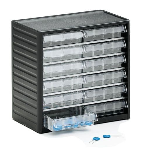 Visible Storage Cabinet for Small Parts | 12 Drawers | 292-3