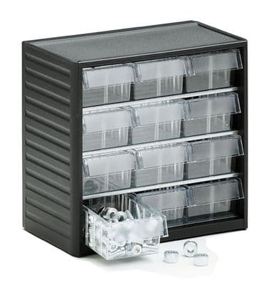 Visible Storage Cabinet for Small Parts | 12 Drawers | 294-3