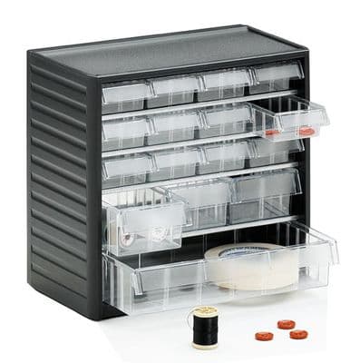 Visible Storage Cabinet for Small Parts | 16 Mixed Drawers | 290C-3
