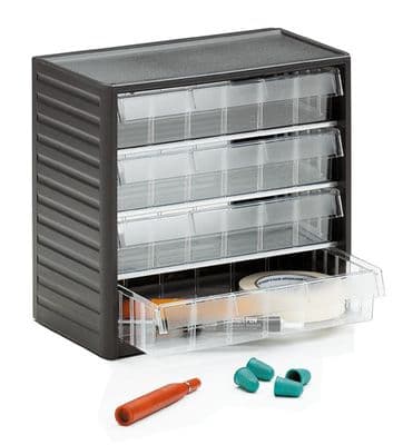 Visible Storage Cabinet for Small Parts | 4 Drawers | 296-3