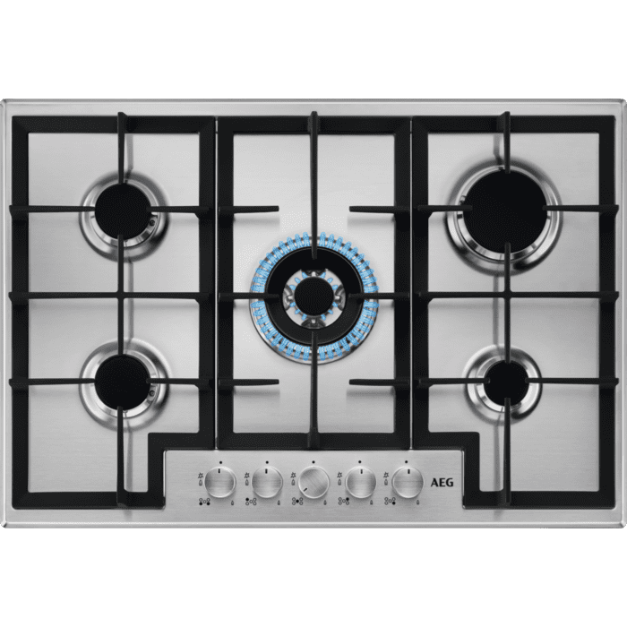 Aeg Hgb75400sm 75Cm Gas Hob 60Cm To 89Cm