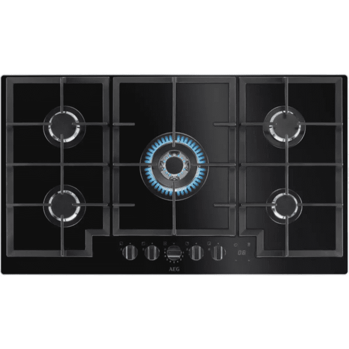 AEG Gas on Glass Hob 90 cm HKB95540NB