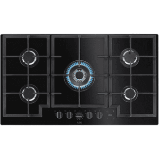AEG HKB95450NB 90cm Gas on Glass Hob