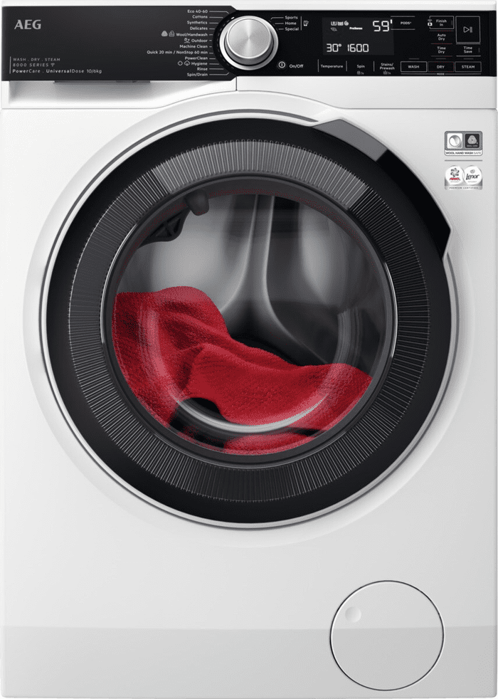 AEG LWR8516O5UD 10kg/6kg 1600rpm Freestanding Washer Dryer
