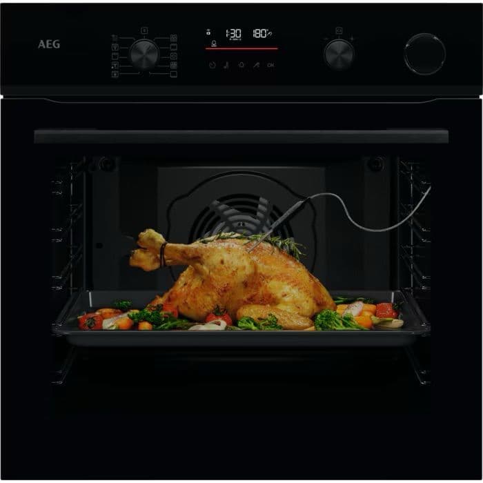 AEG NBR6P531SB SteamCrisp Single Oven with Pyrolytic Cleaning