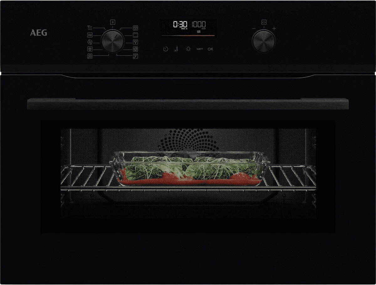 Aeg Black Nkk6n50pb Combiquick Microwave Oven 40Cm To 59Cm