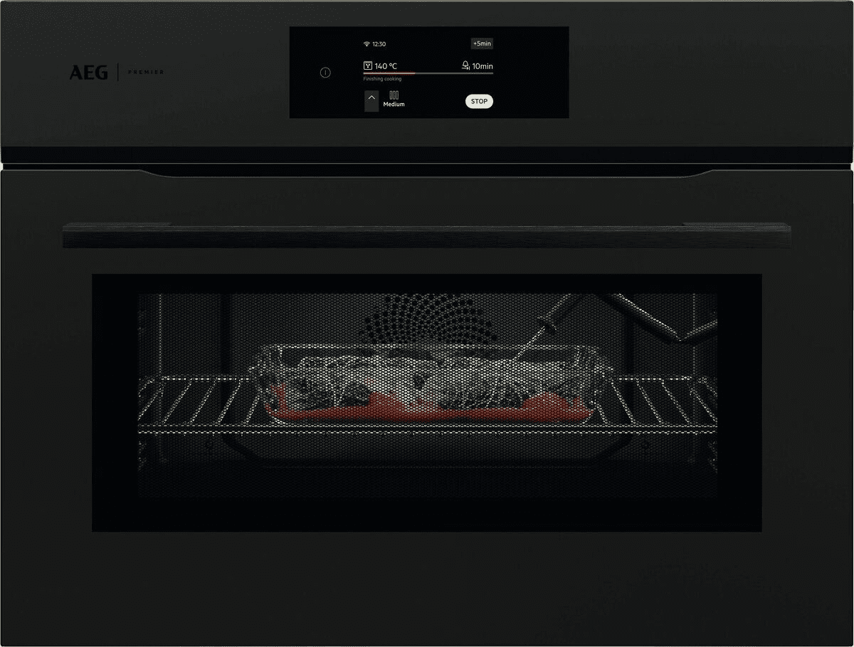 Aeg Black Pk8000wt Combiquick Microwave Oven 40Cm To 59Cm