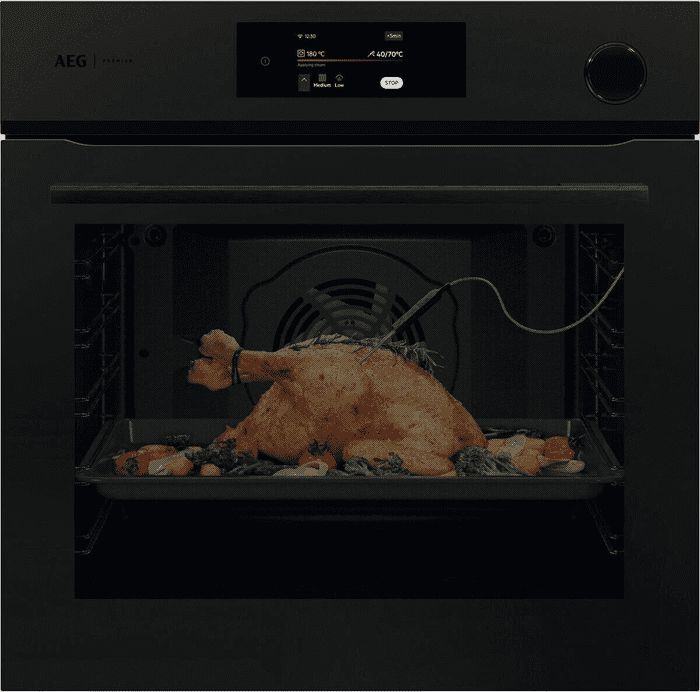 AEG PO7001SPT SteamCrisp Single Oven with Pyrolytic Cleaning