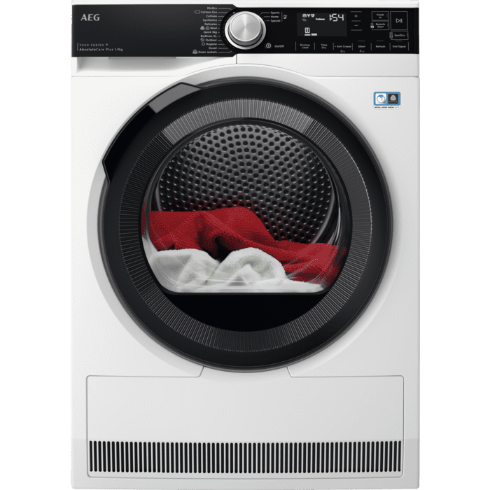 AEG TR959M6BC 9kg Freestanding Heat Pump Tumble Dryer