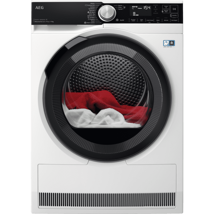 AEG TR959V6BC 9kg Freestanding Heat Pump Tumble Dryer