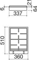 Barazza 1PBF2 36cm Domino Gas Hob